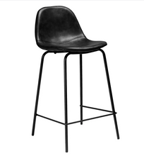 Load image into Gallery viewer, Set of 2 Maxine Modern Upholstered Faux Leather Counter Height Barstool - Aeon 1314CDR
