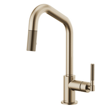 Load image into Gallery viewer, Litze Single Handle Angled Spout Pull Down Kitchen Faucet with Knurled Handle - Limited Lifetime Warranty 540AH
