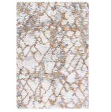 Load image into Gallery viewer, Safavieh Horizon Shag, Moroccan Rug, Ivory and Gold, 3&#39;0&quot;x5&#39;0&quot;
