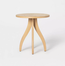 Load image into Gallery viewer, Surfside Round Wood Accent Table with Curved Legs - Threshold™ designed with Studio McGee MRM805

