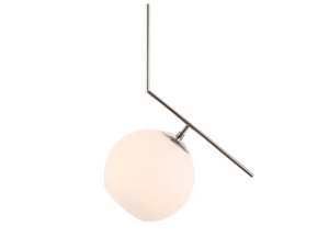 Elegant Lighting Ryland Single Light 16" Wide Pendant with Frosted Glass MRM491