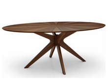 Load image into Gallery viewer, Aeon Furniture Brockton Oval Dining Table in Walnut AE1203-Oval-Walnut 3013AH
