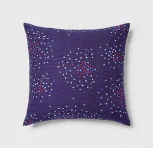 Indoor/Outdoor Fireworks Square Throw Pillow Navy - Sun Squad™ (SET OF 4)