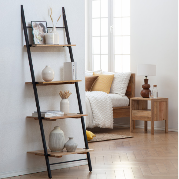 Claret Ladder Bookcase Shelf, Small