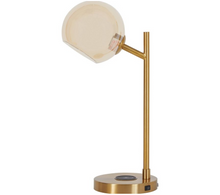 Load image into Gallery viewer, Abanson Desk Lamp Amber/Gold - Signature Design by Ashley

