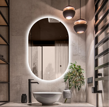 Load image into Gallery viewer, 23.6 in. W x 35.43 in. H Oval Frameless LED Light Bathroom Vanity Mirror 7416RR
