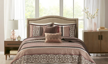 Load image into Gallery viewer, Madison Park Dartmouth Red 5-piece Jacquard Bedspread Set MRM324
