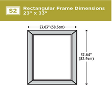 Load image into Gallery viewer, 23 in. x 33 in. (S2) Rectangular Mirror Frame in Stone Mosaic
