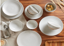 Load image into Gallery viewer, Siterra 16-Piece Casual Rustic White Stoneware Dinnerware Set (Service for 4)

