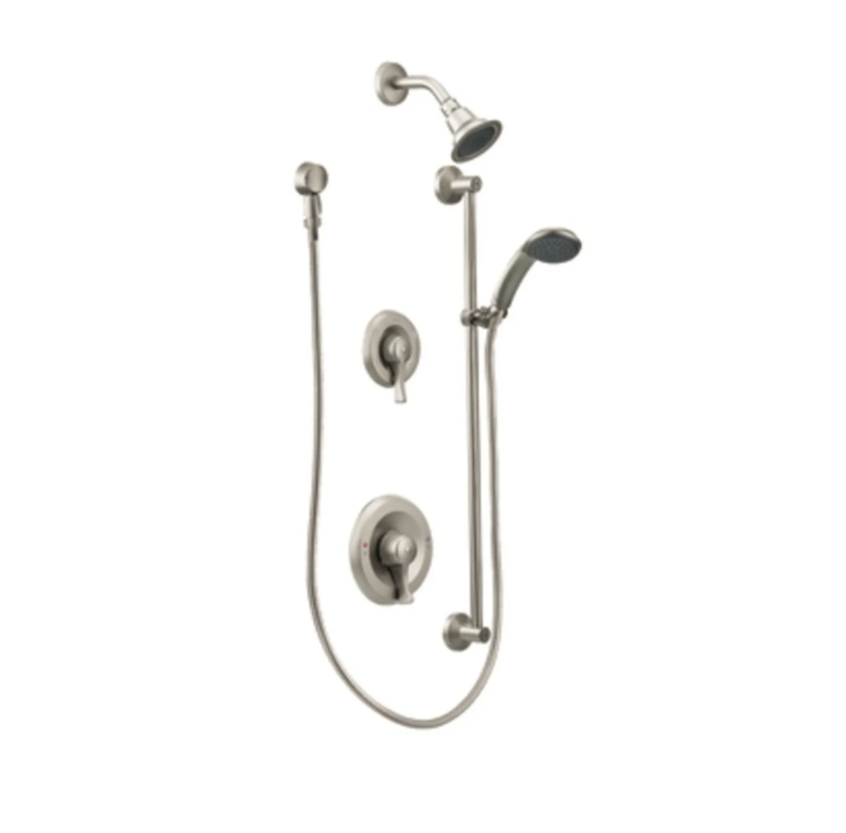 Moen Shower System  Trim Package with 2.5 GPM Single Function Shower Head Less Rough-In Valve from the Commercial Collection 4041RR