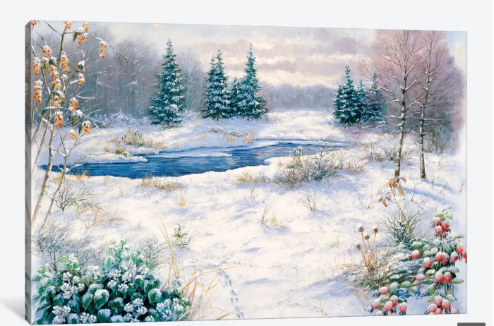 Winter Time - Canvas Print 18 x 26