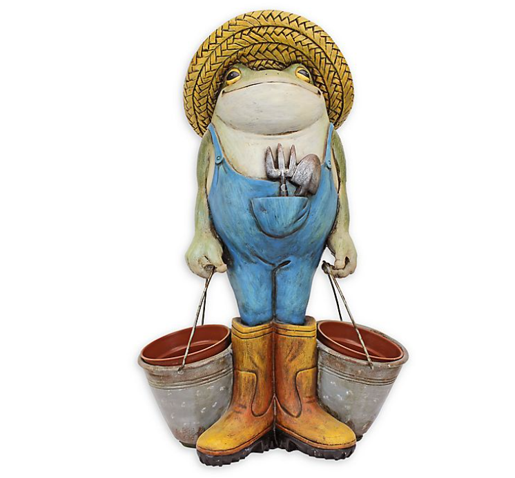 Buckets the Garden Frog Statue
