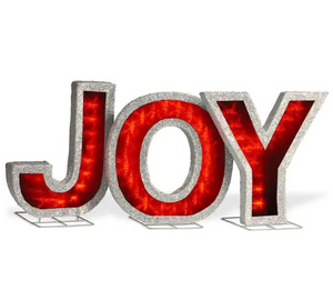 18.5 in. JOY Sign with LED Lights