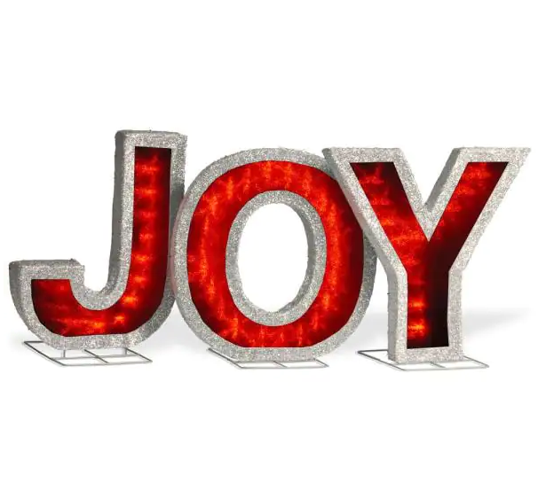 18.5 in. JOY Sign with LED Lights