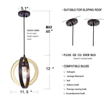 Load image into Gallery viewer, 1 Light Small Modern Chandelier Foyer Entryway Kitchen Island Bedroom Dining Room Over The Bar Orb Globe Farmhouse Mini Pendant Light
