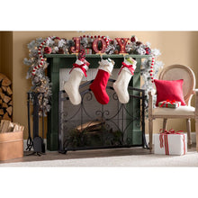 Load image into Gallery viewer, 31&quot; H  x 38.5&quot; W x 13&quot; D Black 1 Panel Iron Fireplace Screen OG289
