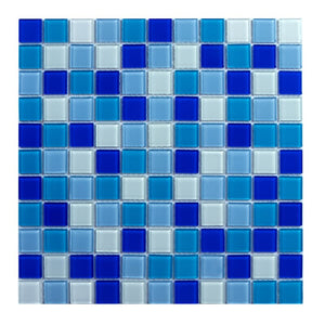 1" x 1" Glass Grid Mosaic Tile (1 box)