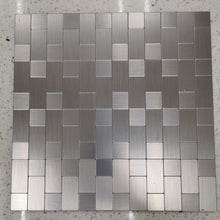Load image into Gallery viewer, 1&quot; x 2&quot; Metal Versailles Mosaic Wall Tile, Set of 22, OG484
