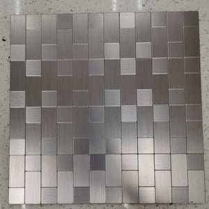 1" x 2" Metal Versailles Mosaic Wall Tile, Set of 22, OG484