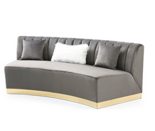 Load image into Gallery viewer, Glory Furniture Brentwood G0430-S Velvet Sofa DARK GRAY 3371AH
