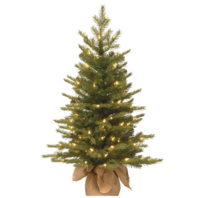 36 in. Feel-Real Nordic Spruce Tree with Clear Lights 7766RR