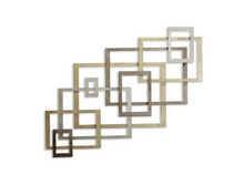 Load image into Gallery viewer, Square Gold Metal Wall Decor
