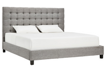 Load image into Gallery viewer, Andrian Button Tufted Linen Upholstered King HEADBOARD ONLY 3398AH
