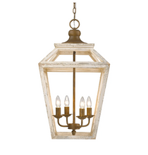 Load image into Gallery viewer, Golden Lighting Haiden 4 Light 16&quot; Wide Taper Candle Pendant
