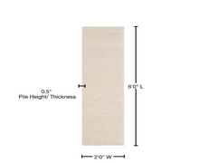 Load image into Gallery viewer, Natura Ivory 2 ft. x 6 ft. Gradient Runner Rug

