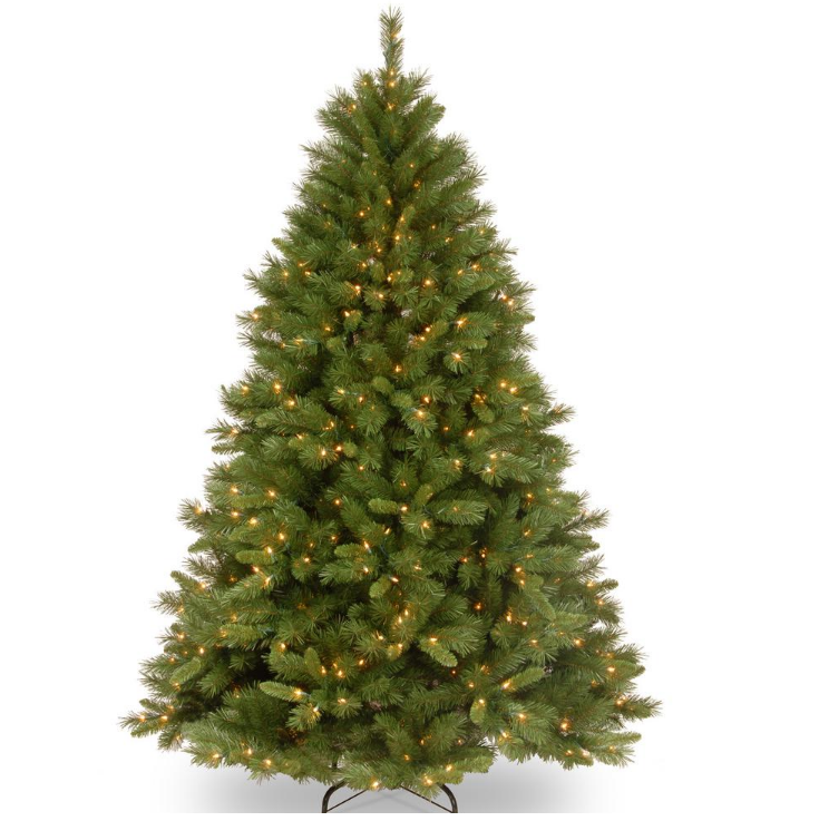 4.5 ft. Winchester Pine Hinged Tree with 150 Clear Lights 7778RR