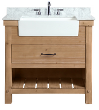 Load image into Gallery viewer, Marina 36&quot; Bathroom Vanity, Driftwood Finish 6308RR-OB
