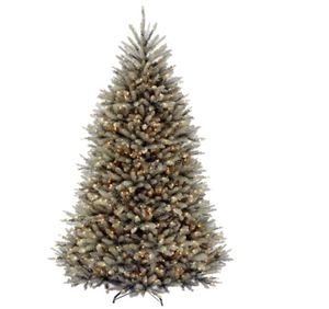 7.5 ft. Dunhill Blue Fir Artificial Christmas Tree with Clear Lights