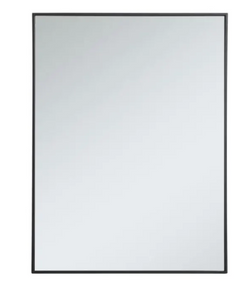 Elegant Lighting Eternity 30" x 40" Rectangular Beveled Metal Framed Bathroom Mirror MRM454