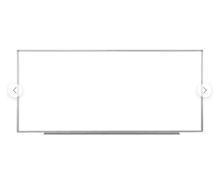 Luxor Steel Dry-Erase Whiteboard, Aluminum Frame, 96