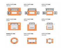 Load image into Gallery viewer, Sahara Blue Denim 4 ft. x 4 ft. Round Solid Area Rug
