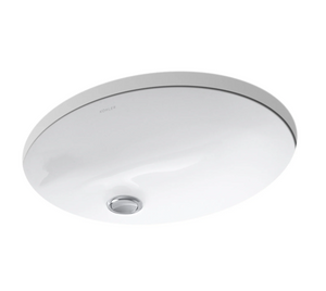 Kohler Caxton 17" Undermount Bathroom Sink with Overflow 1331AH