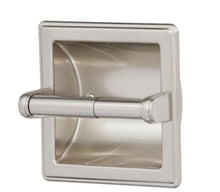 Load image into Gallery viewer, Recessed Toilet Paper Holder with Beveled Edges in Brushed Nickel 544AH
