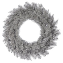 Load image into Gallery viewer, 24&quot; Platinum Fir Artificial Christmas Wreath, Unlit
