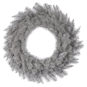 24" Platinum Fir Artificial Christmas Wreath, Unlit