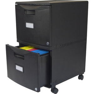 Black 2-Drawer Vertical Filing Cabinet MRM671