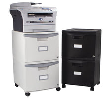Load image into Gallery viewer, Black 2-Drawer Vertical Filing Cabinet MRM671
