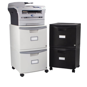 Black 2-Drawer Vertical Filing Cabinet MRM671
