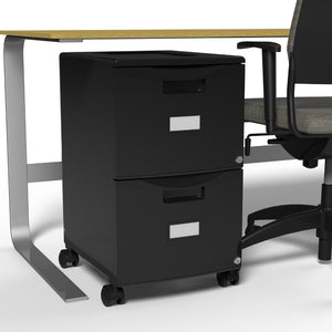Black 2-Drawer Vertical Filing Cabinet MRM671