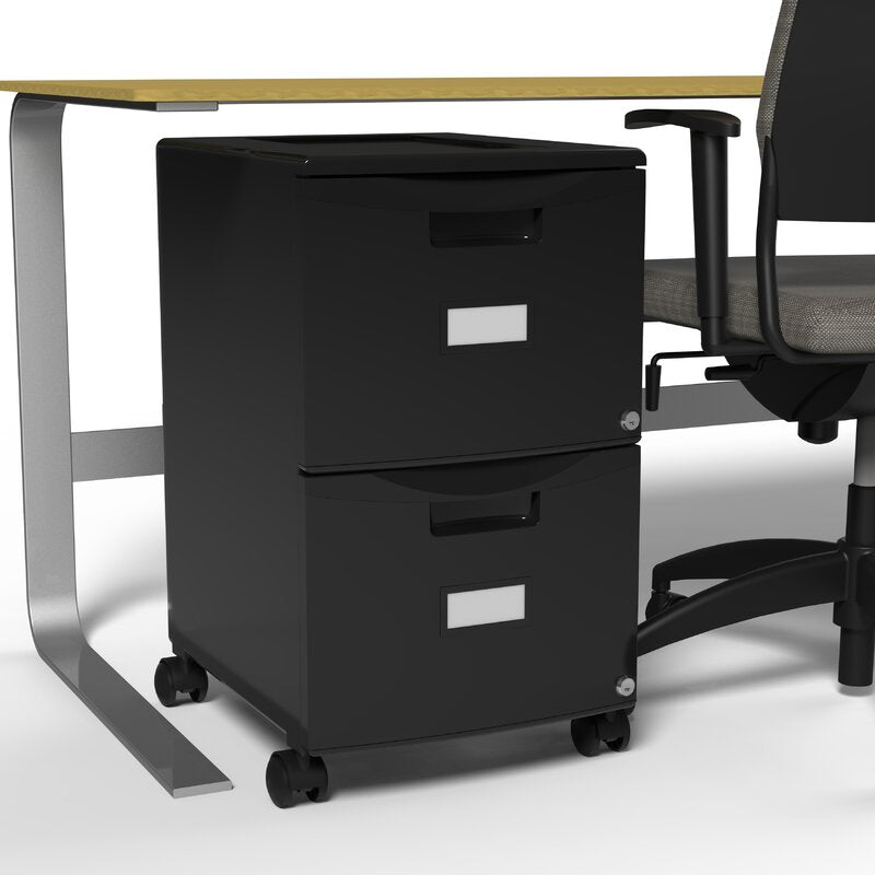 Black 2-Drawer Vertical Filing Cabinet MRM671