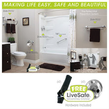 Load image into Gallery viewer, 61040 2-In-1 Wall Mount Toilet Paper Holder 4459RR
