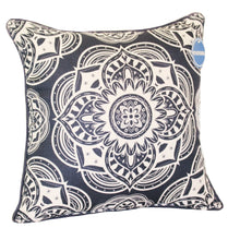 Load image into Gallery viewer, Navy &amp; White Reversible Throw Pillows (Three Sets of Two) #9386
