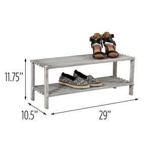 2-Tier 8 Pair Shoe Rack 4569RR