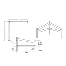 Load image into Gallery viewer, 2.44 ft. H x ft. W Split Vinyl Fencing MRM3011
