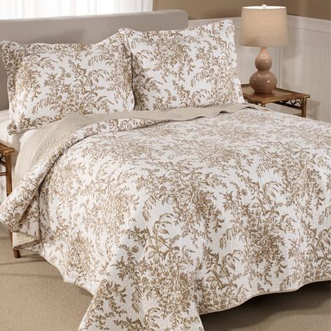 BEDFORD MOCHA QUILT SET SB1892