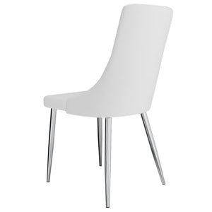 Devo Side Chair, set of 2 in White